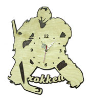 Часы настенные сувенирные модель Хоккей (фигурные 290х250мм)