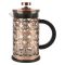 Чайник кофейник (кофе-пресс), BRONZO, объем 600 мл, из боросиликатного стекла, нержавеющая сталь (медный) (950154)