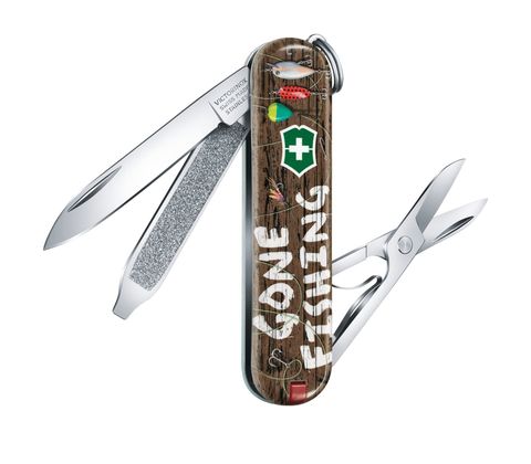 Нож-брелок Victorinox Classic LE 2020, 58 мм, 7 функций, Gone Fishing (0.6223.L2005)Купить