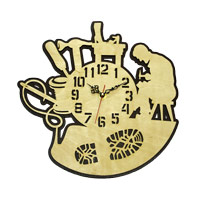 Часы настенные сувенирные модель Ремонт обуви (фигурные 290х280мм)