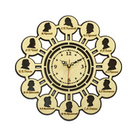 Часы настенные сувенирные модель Школа-5 (литература) (фигурные 280х280мм)